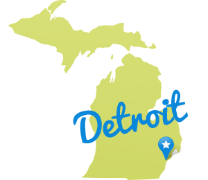Map of Metro Detroit