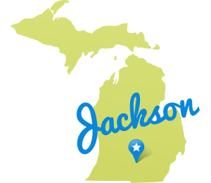 Map of Jackson, Michigan 