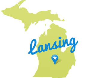 Map of Lansing, Michigan