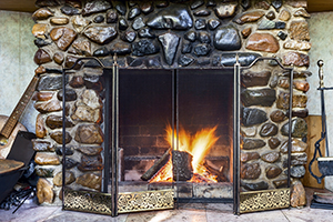 How To Clean A Stained Brick Fireplace, Removing Soot Stains From Stone Fireplace