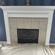 Fireplace Facelift, Picture Before Installation