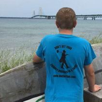 Doctor Flue at the Mackinac Bridge