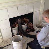 During the Process of Wood Fireplace Installation
