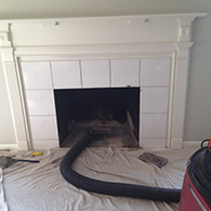 During the Process of Wood Fireplace Installation