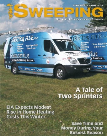 New sprinter vans used by Dr. Flue technicians
