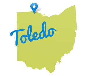 Map of Toledo, Ohio